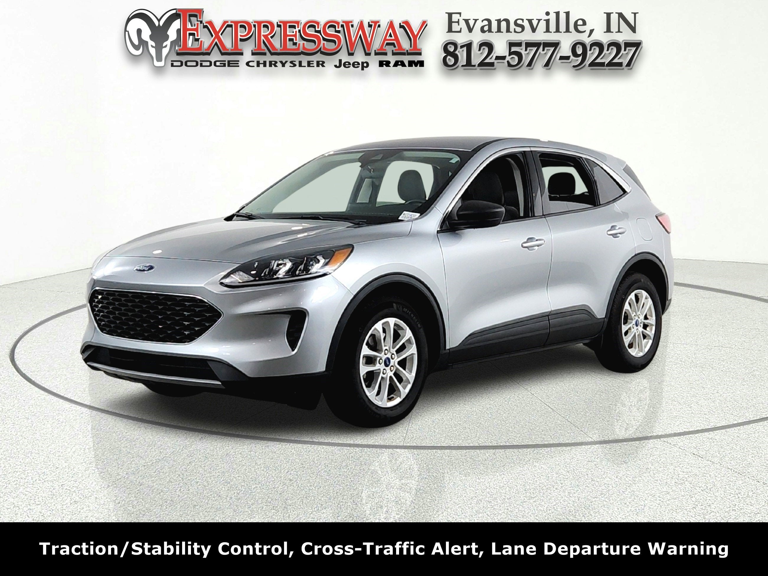 2022 Ford Escape SE in Silver — front three-quarter view