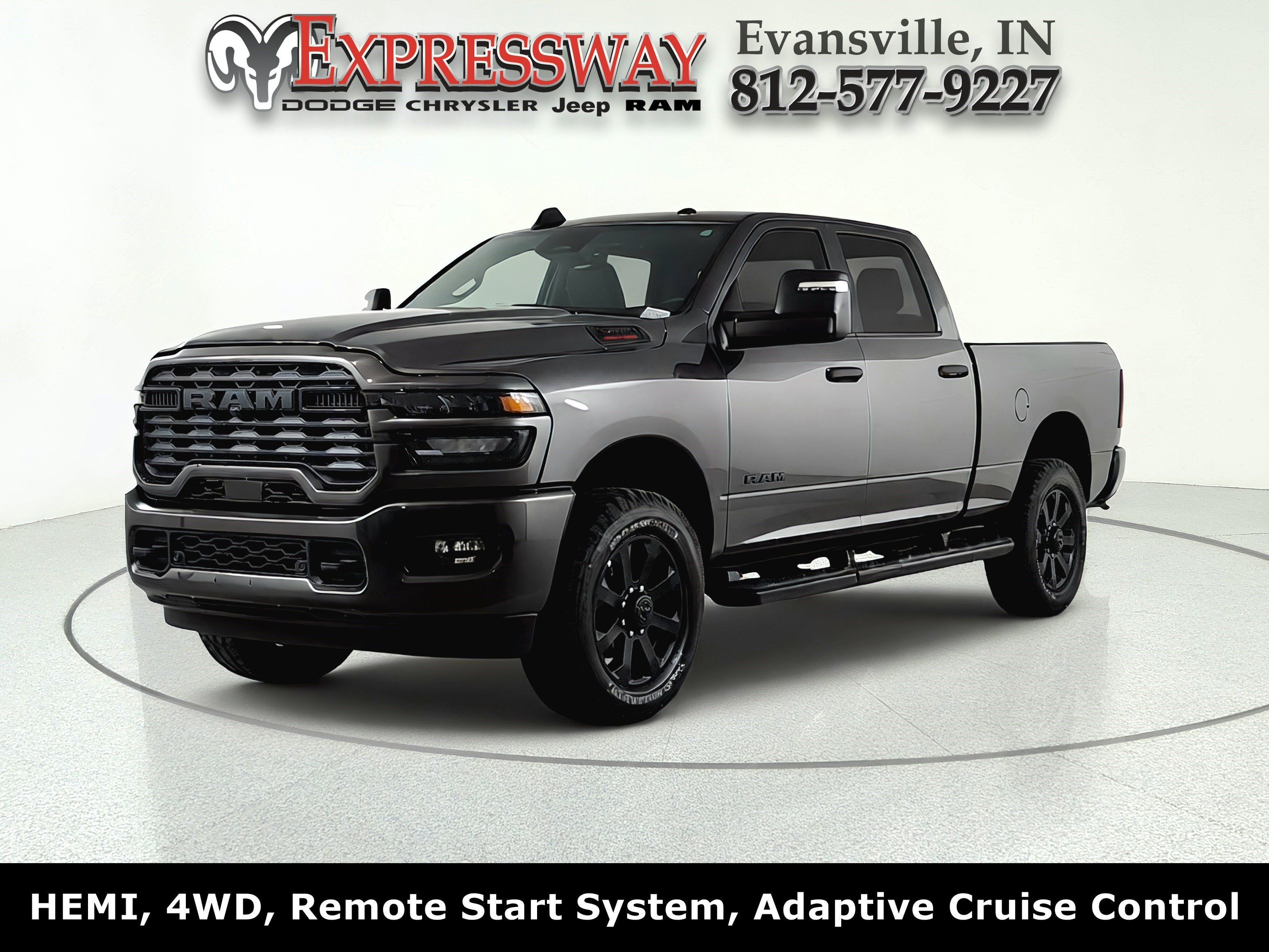 2025 RAM 2500 Big Horn in Granite Crystal Metallic Clearcoat — front three-quarter view